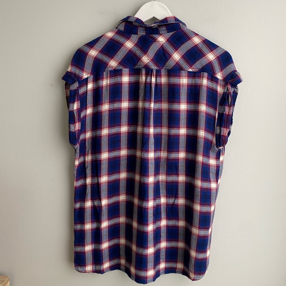 Rails Britt Sleeveless Plaid Button-Down - image 4